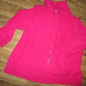 1X Petite Plus Size Catherines Pink Fleece coat/jacket womens